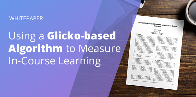 Using a Glicko-based Algorithm to Measure In-Course Learning